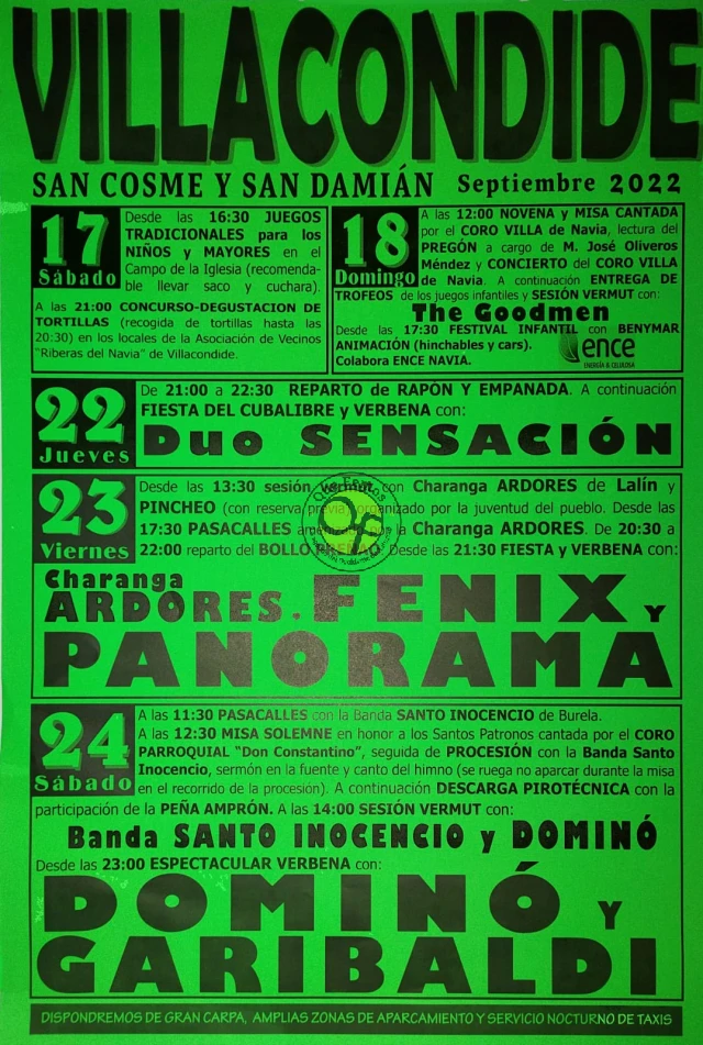 Fiestas de San Cosme y San Damián 2022 en Villacondide