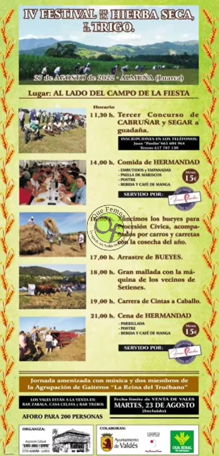 IV Festival de la Hierba Seca y el Trigo 2022 en Almuña