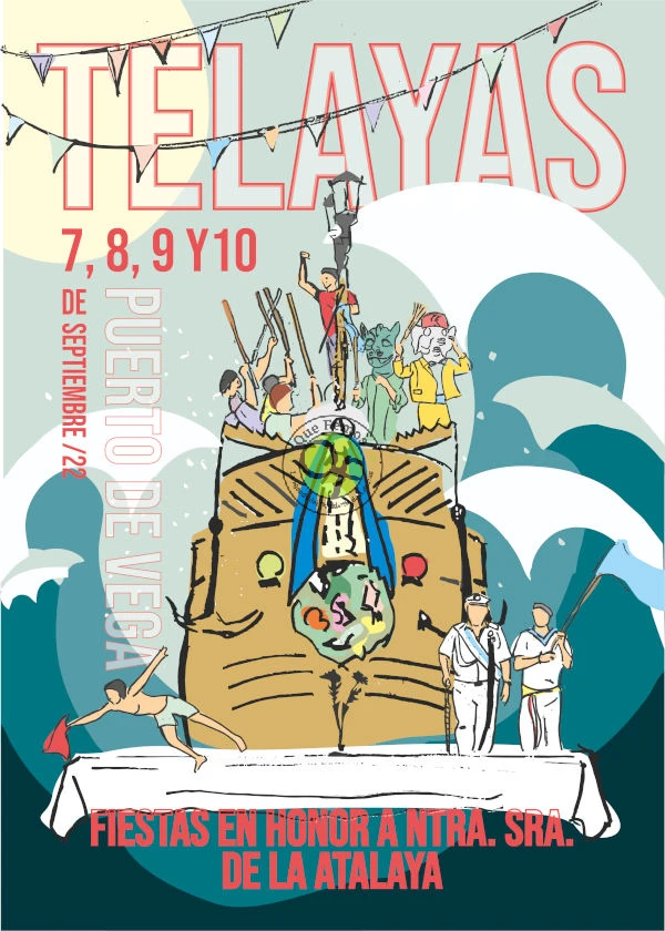 Fiestas de las Telayas 2022 en Puerto de Vega