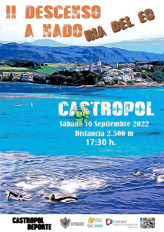 II Descenso a nado Ría del Eo 2022 en Castropol