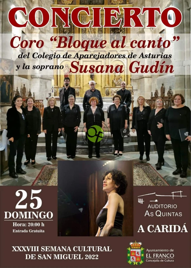 Concierto del Coro Bloque Al Canto y Susana Gudín en A Caridá