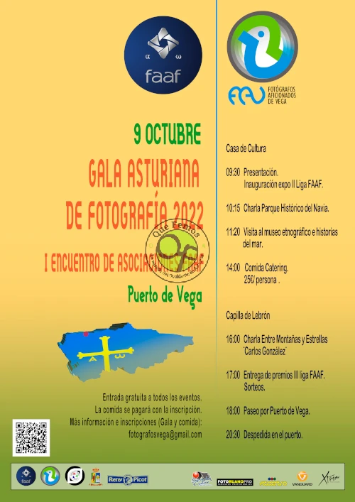 Gala Asturiana de Fotografía 2022 en Puerto de Vega