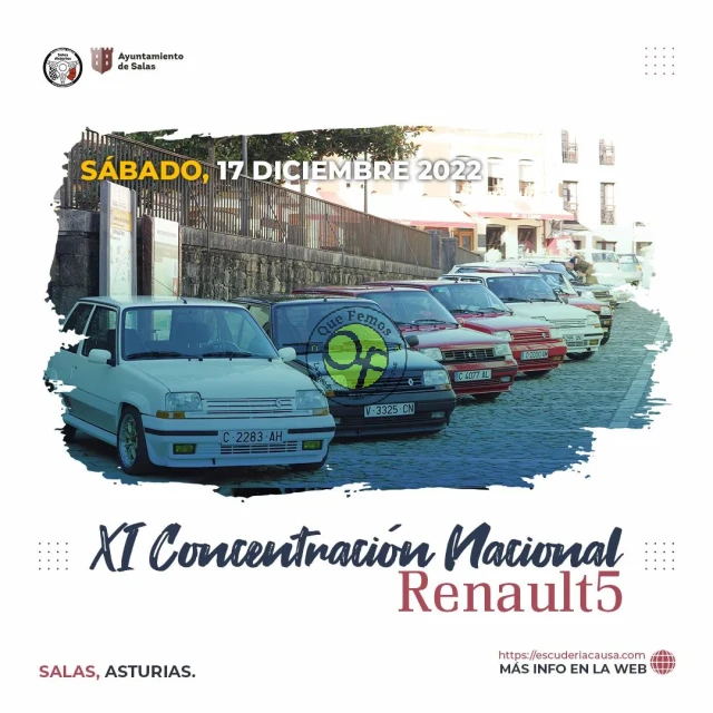 XI Concentración Nacional de Renault5 en Salas 2022