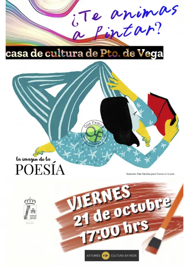 Ilustrando poemas de Pintar Pintar en Puerto de Vega