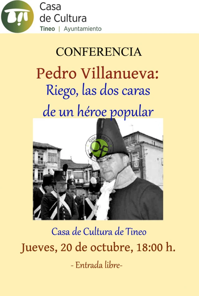 Pedro Villanueva impartirá una conferencia en Tineo sobre 