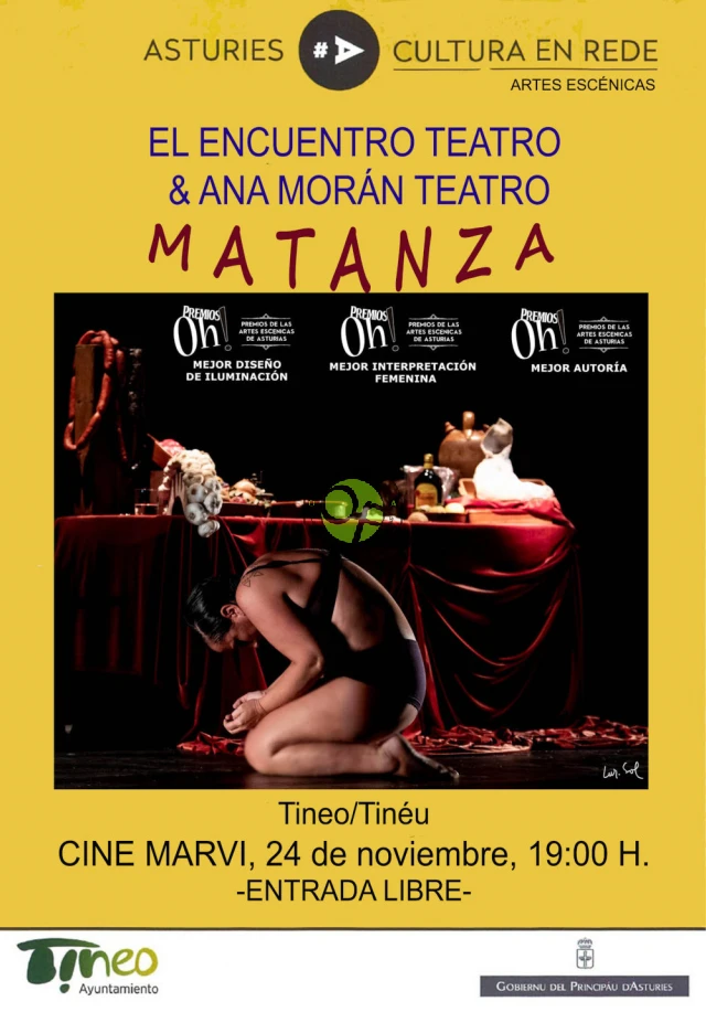 Teatro en Tineo con El Encuentro Teatro & Ana Morán Teatro