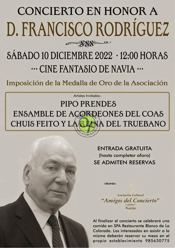 Concierto homenaje a Francisco Rodríguez en Navia
