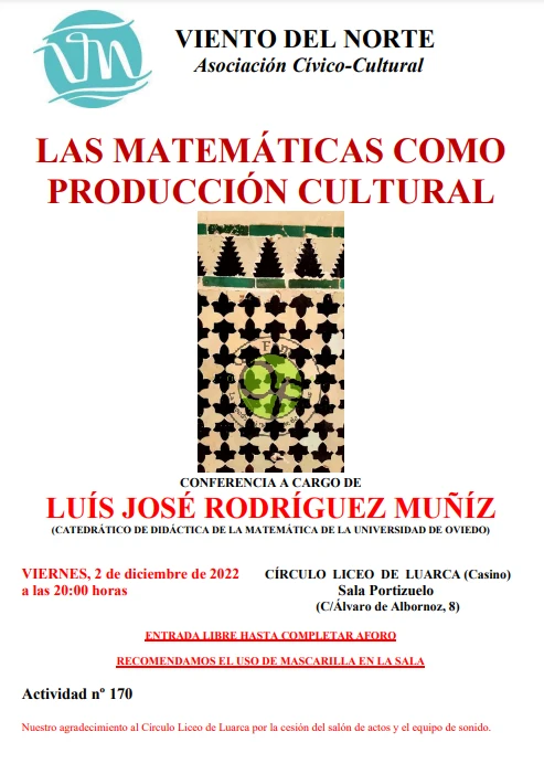 Conferencia sobre las matemáticas en Luarca