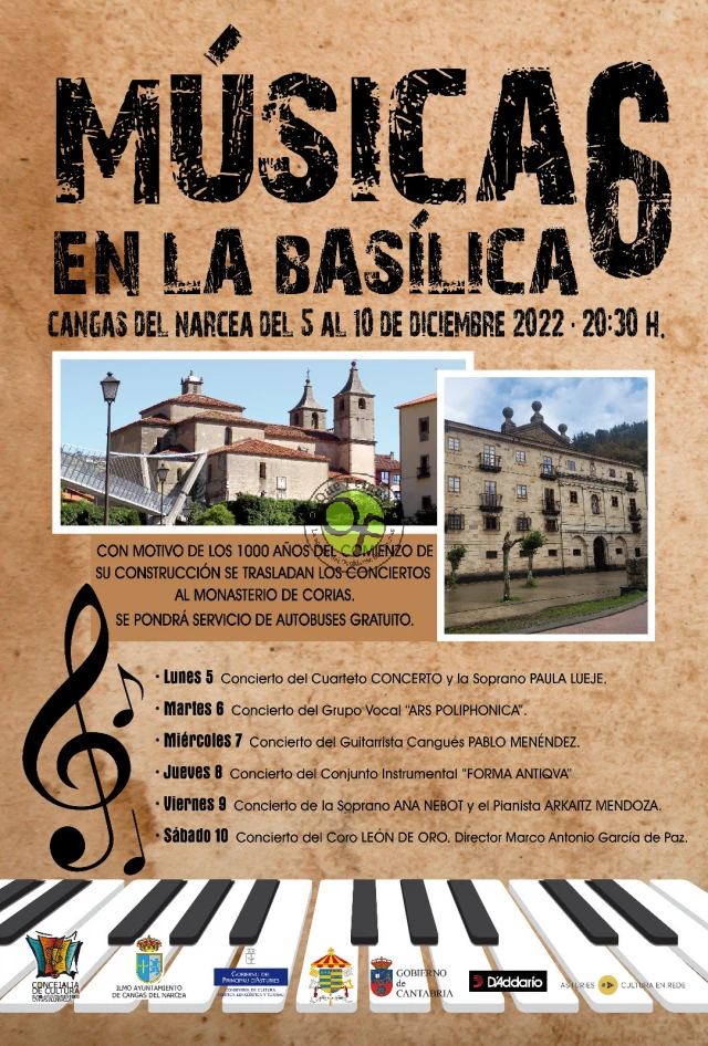 Música en la Basílica en el monasterio de Corias