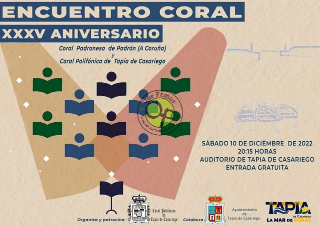 Encuentro coral XXXV aniversario en Tapia de Casariego