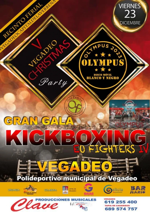Gala Kickboxing Eo Fighters IV en Vegadeo