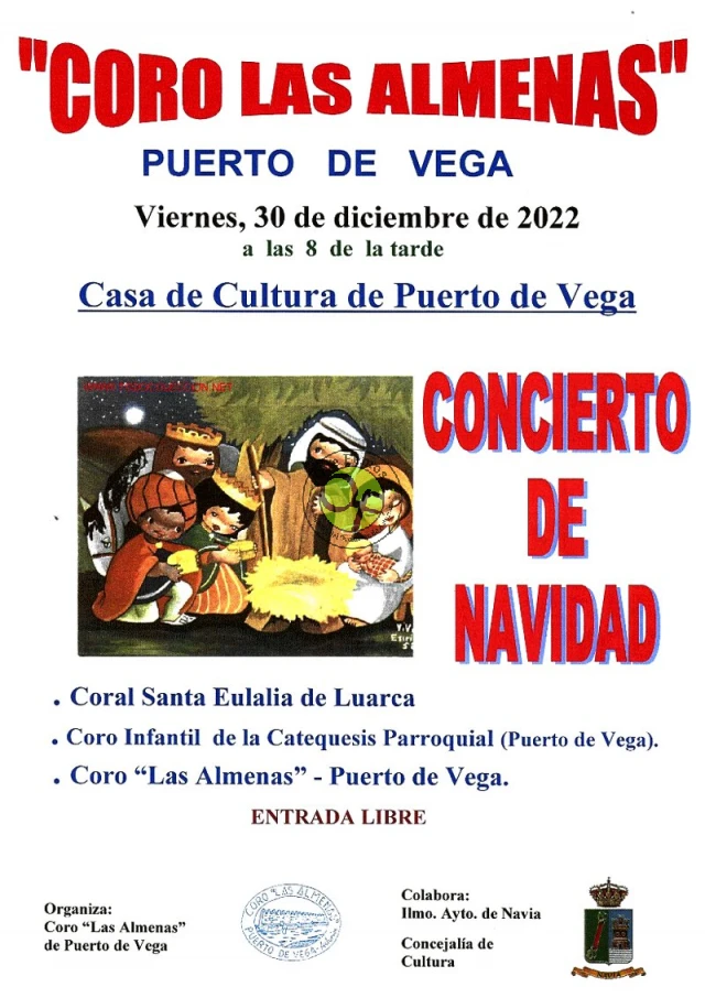 El Coro Las Almenas organiza el Concierto de Navidad en Puerto de Vega