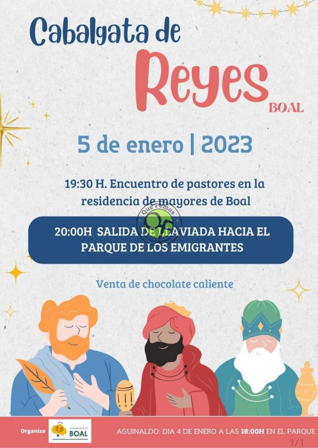 Cabalgata de los Reyes Magos 2023 en Boal