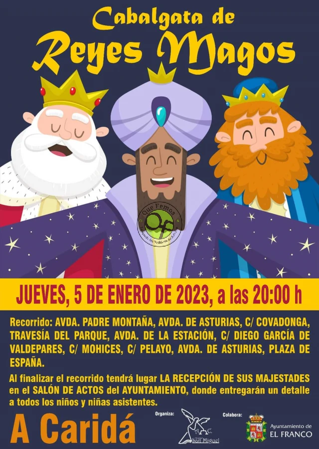 Cabalgata de Reyes 2023 en A Caridá