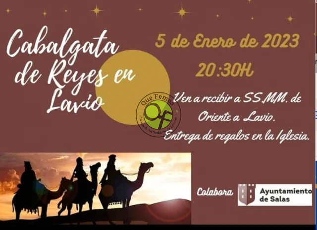 Cabalgata de los Reyes Magos 2023 en Lavio
