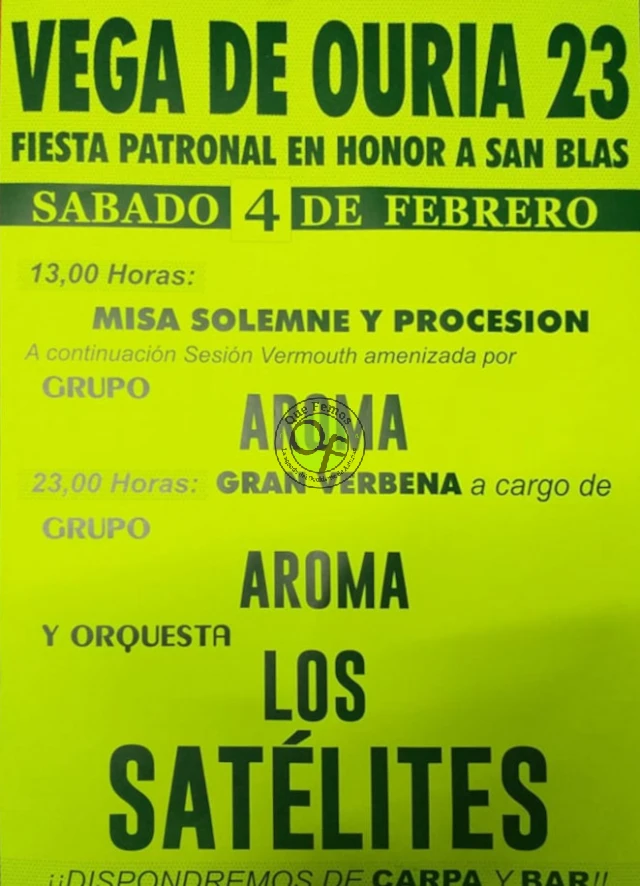 Fiesta de San Blas 2023 en Vega de Ouria