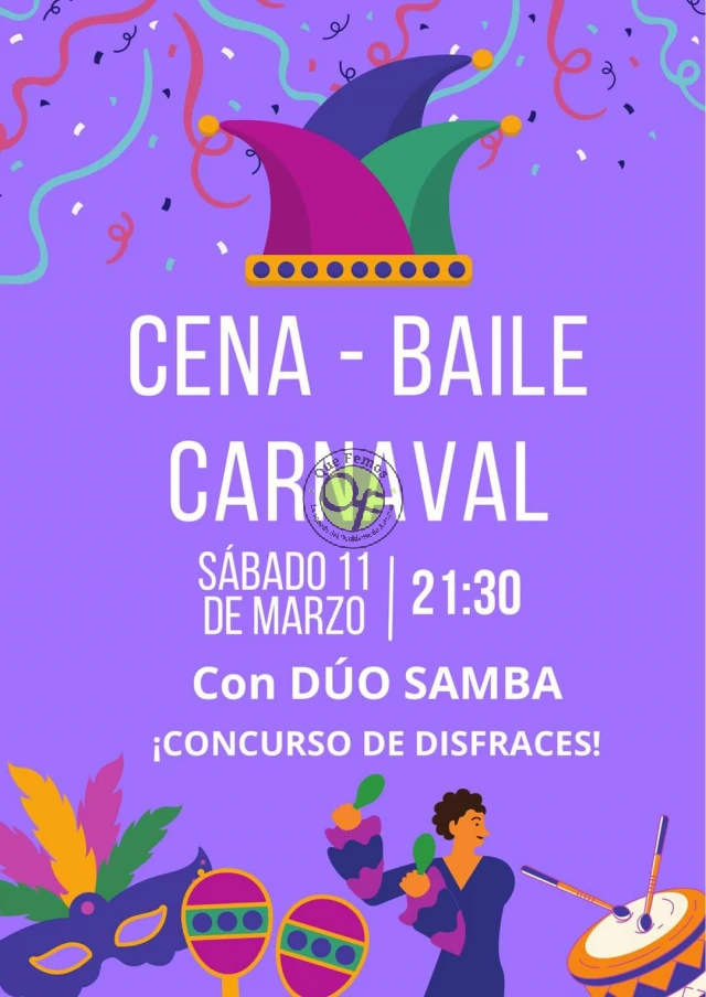 Cena-baile de Carnaval 2023 en Acevedo