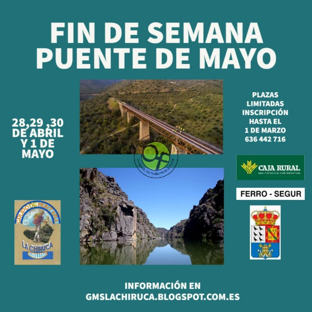 La Chiruca viaja en el Puente de Mayo a los Arribes del Duero