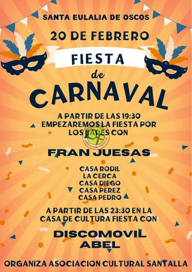 Fiesta de Carnaval 2023 en Santalla