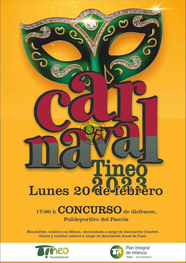 Concurso de disfraces Carnaval 2023 en Tineo