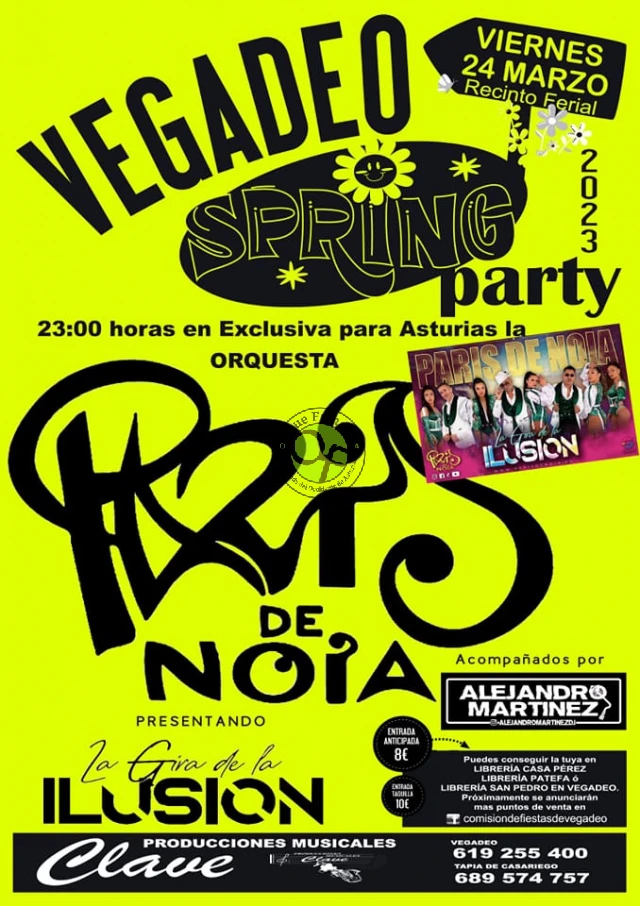 Spring Party 2023 en Vegadeo con París de Noia
