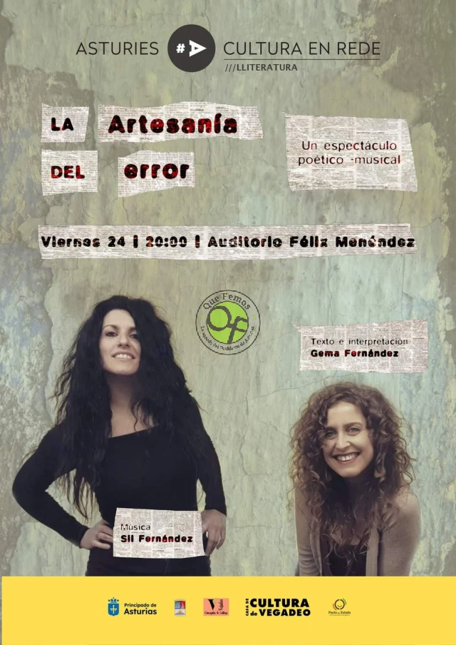 Gema Fernández y Sil Fernández protagonizan un recital poético musical en Vegadeo