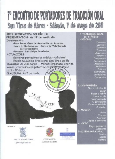 VII Encontro de Portadores de Tradición Oral en San Tirso 2011