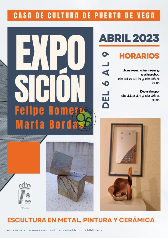 Exposición de Felipe romero y Marta Bordas en Puerto de Vega