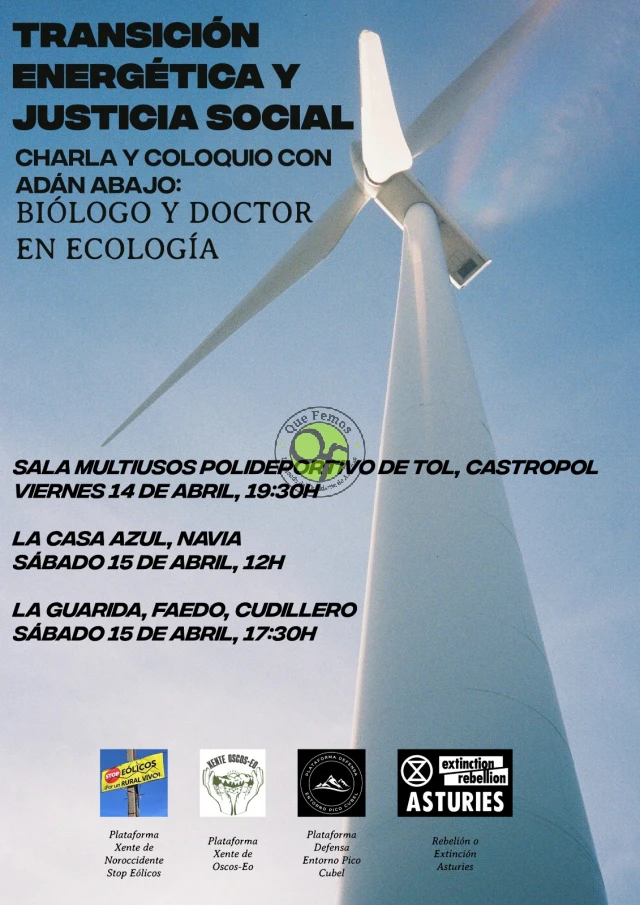 Los eólicos en el Occidente Asturiano a debate en Castropol, Cudillero y Navia