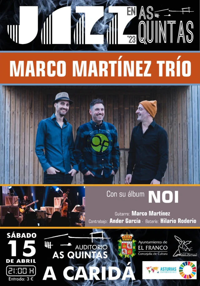 Jazz en As Quintas con Marco Martínez Trío