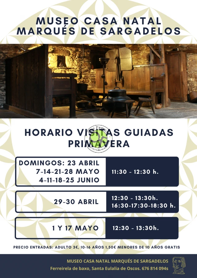 Visitas guiadas al Museo Casa Natal Marqués de Sargadelos: primavera 2023
