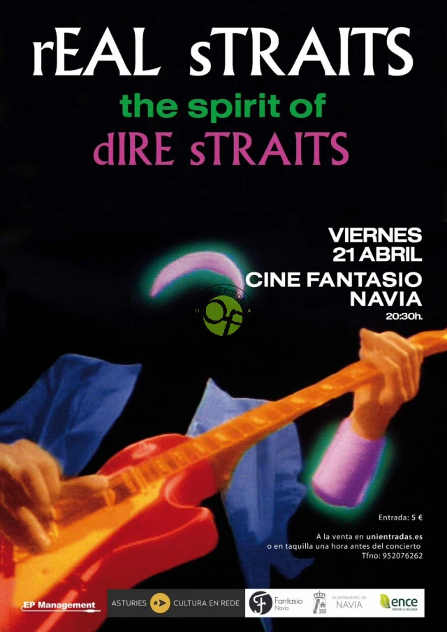 Concierto de rEAL sTRAITS en Navia: tributo a Dire Straits