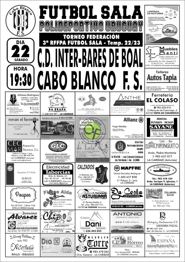 El C.D. Inter-Bares de Boal, visita al Cabo Blanco F.S.