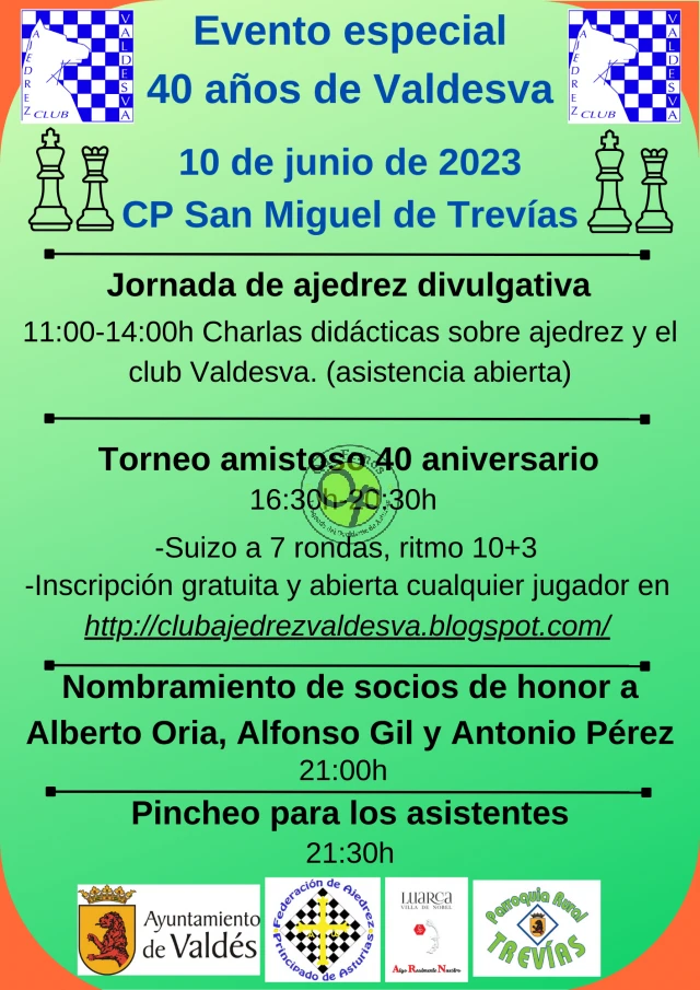 Club Ajedrez Valdesva festeja su 40º aniversario