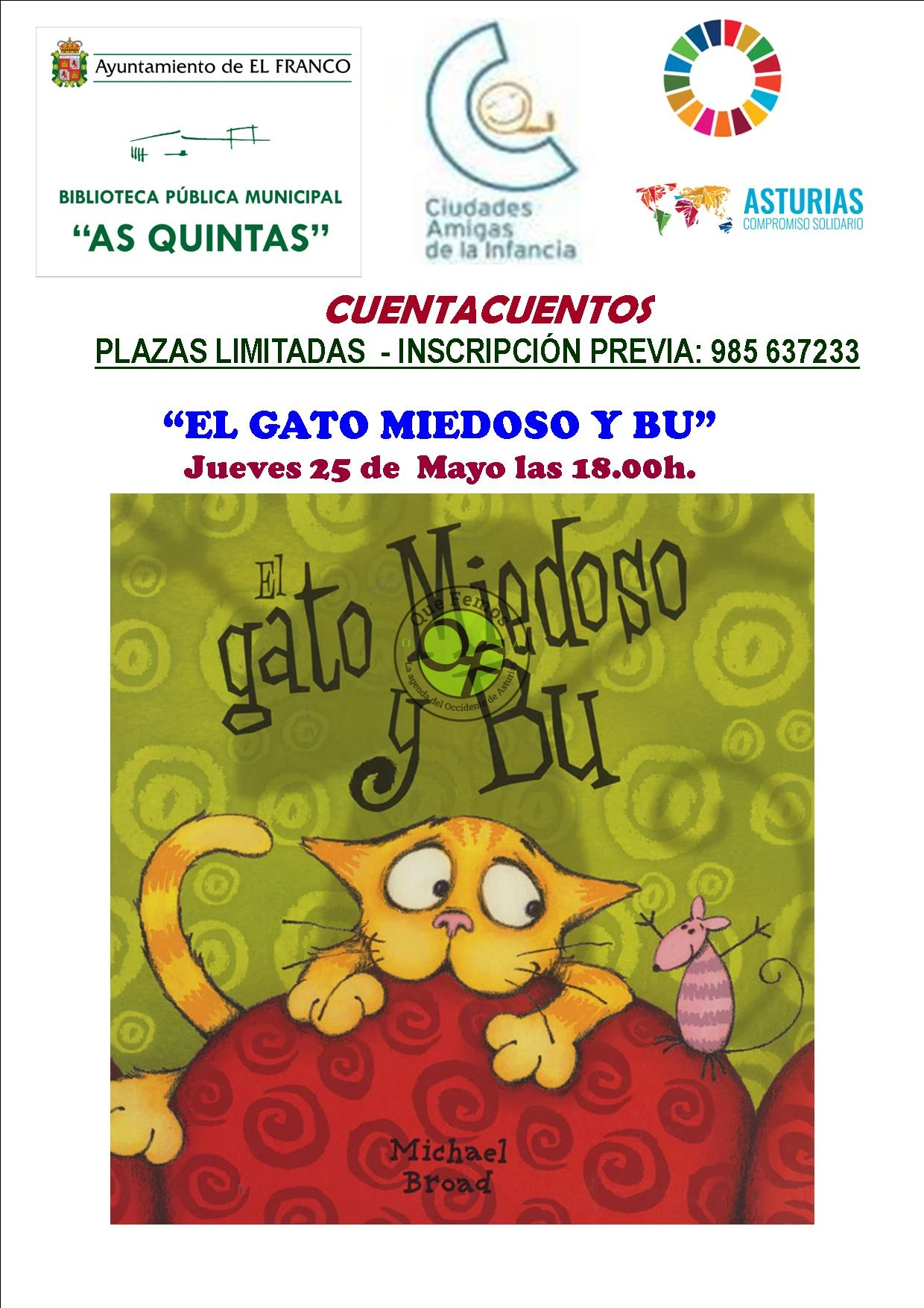 El Franco-Cuentacuentos en As Quintas: "El gato miedoso y Bu"