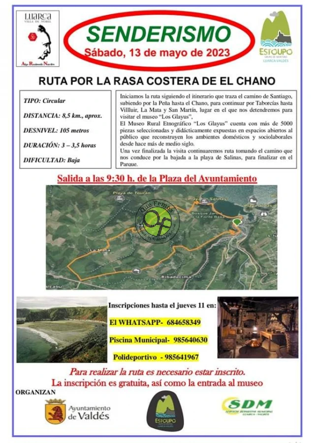 Ayuntamiento y Estoupo organizan la Ruta por la Rasa Costera de El Chano