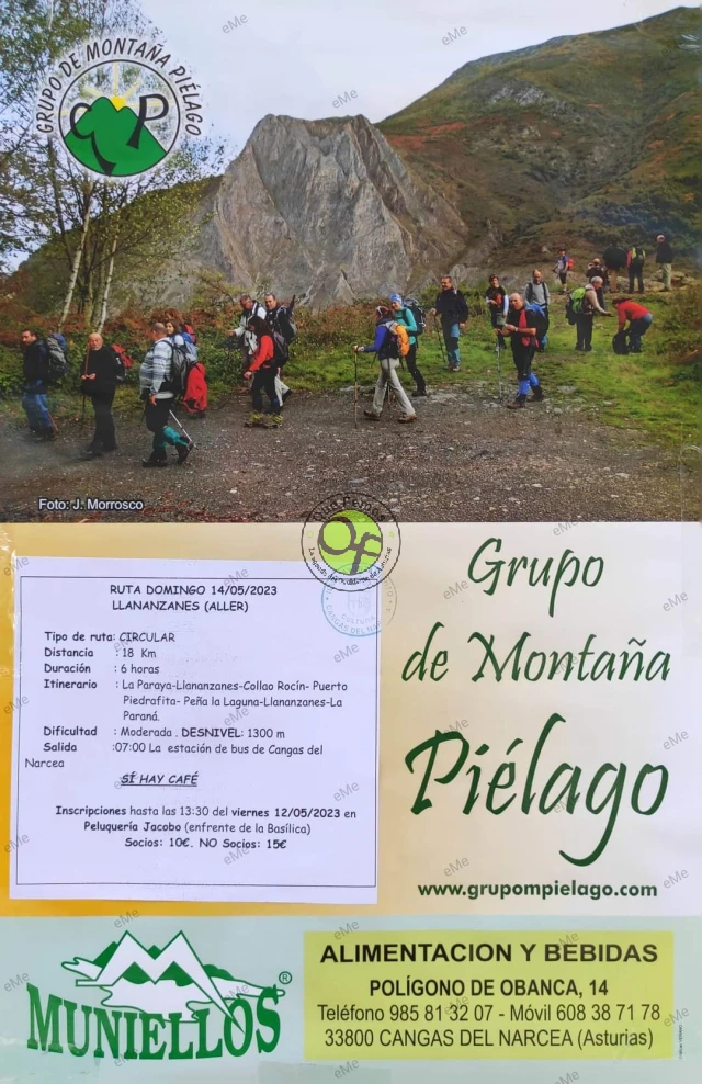 Grupo de Montaña Piélago: ruta en Aller