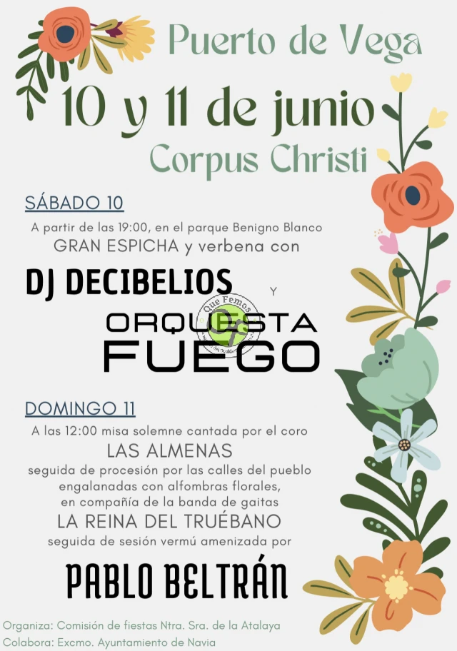 Fiestas del Corpus Christi 2023 en Puerto de Vega