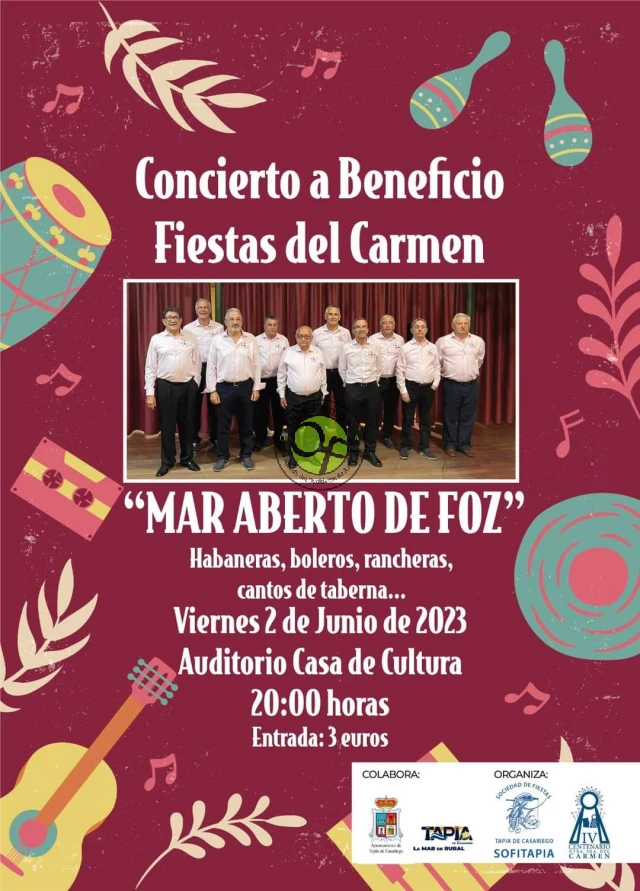 Concierto a Beneficio de las Fiestas del Carmen en Tapia