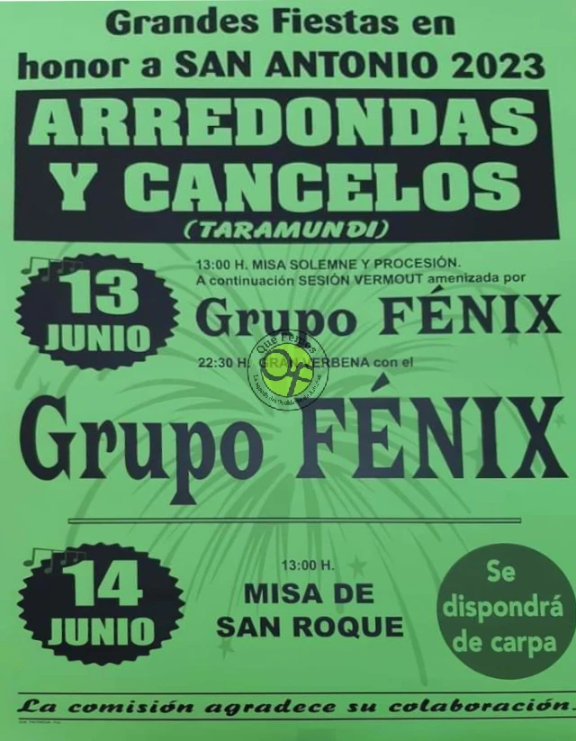 Fiestas de San Antonio 2023 en Arredondas y Cancelos