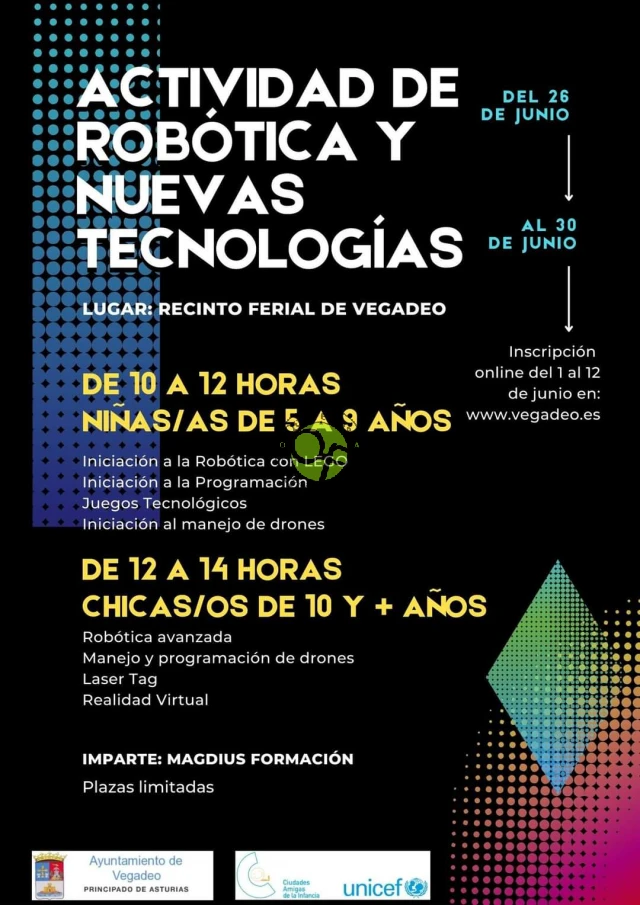 Actividad de robótica y nuevas tecnologías en Vegadeo