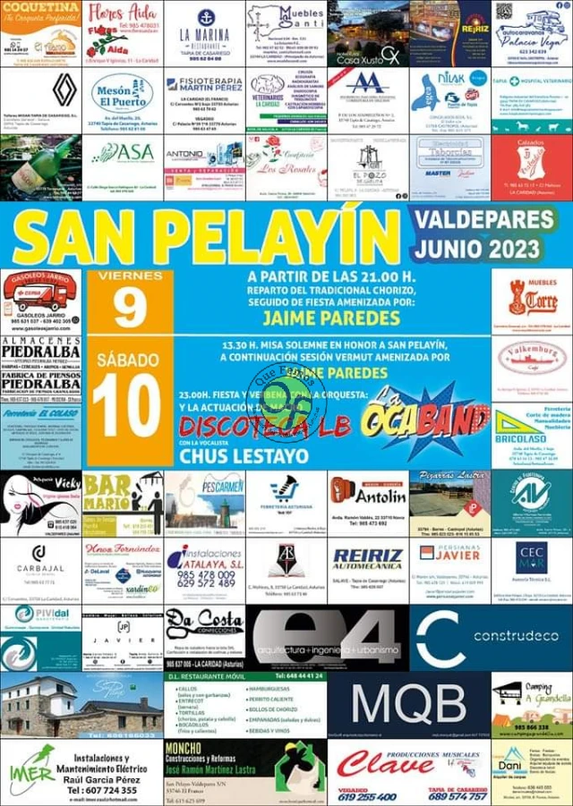 Fiestas de San Pelayín 2023 en Valdepares