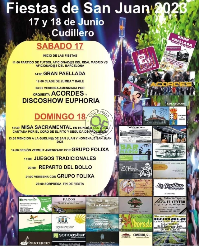 Fiestas de San Juan 2023 en Piñera