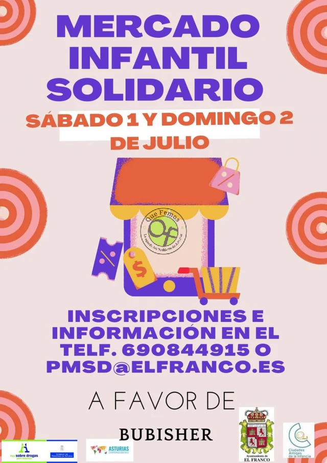 Mercado Infantil Solidario en A Caridá