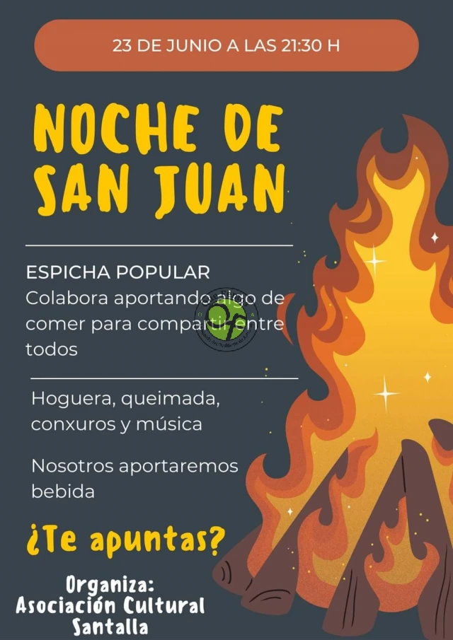 Noche de San Juan 2023 en Santalla
