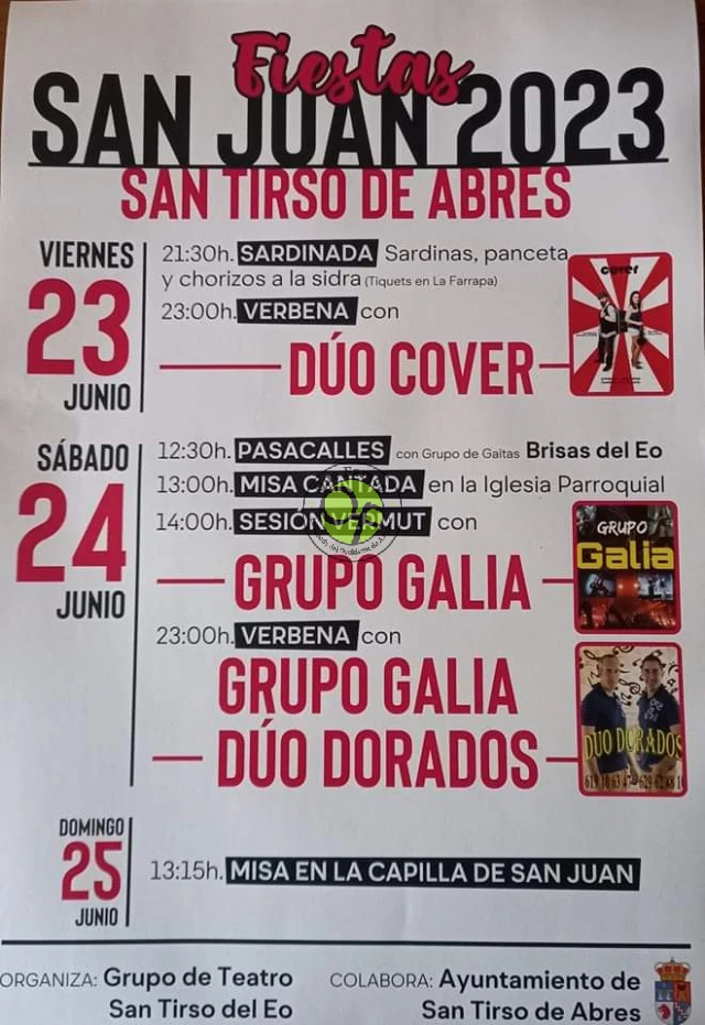 Fiestas de San Juan 2023 en San Tirso de Abres