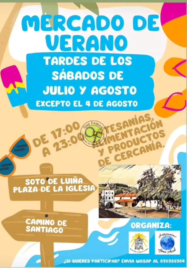 Soto de Luiña organiza un Mercado de Verano en julio y agosto