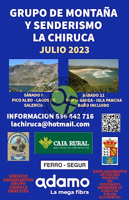Grupo de Montaña La Chiruca: mes de julio