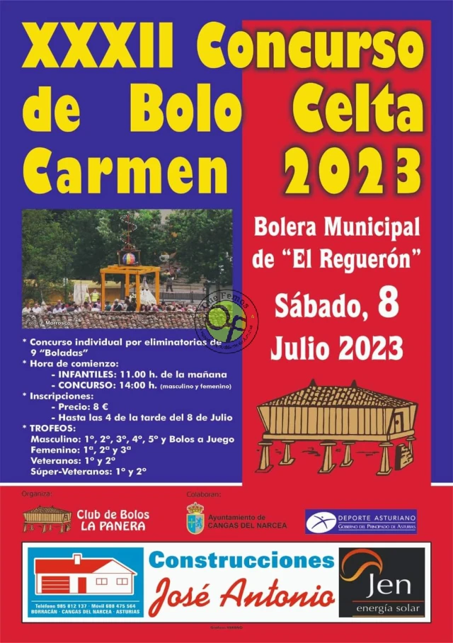 XXXII Concurso de Bolo Celta El Carmen 2023