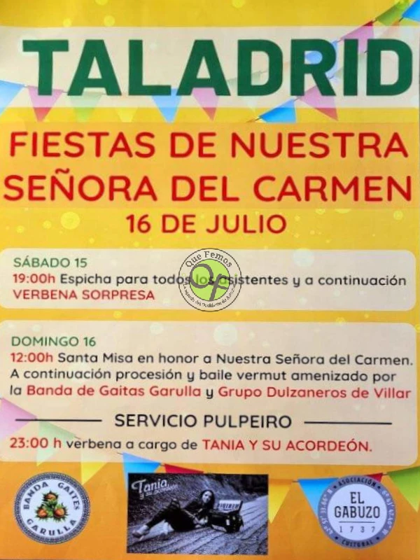Fiestas de Nuestra Señora del Carmen 2023 en Taladrid